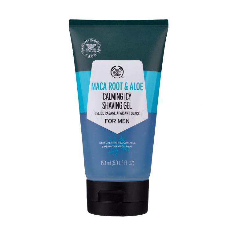 The Body Shop Maca Root &amp; Aloe Calming Icy Shaving Gel Gel za brijanje za muškarce 150 ml