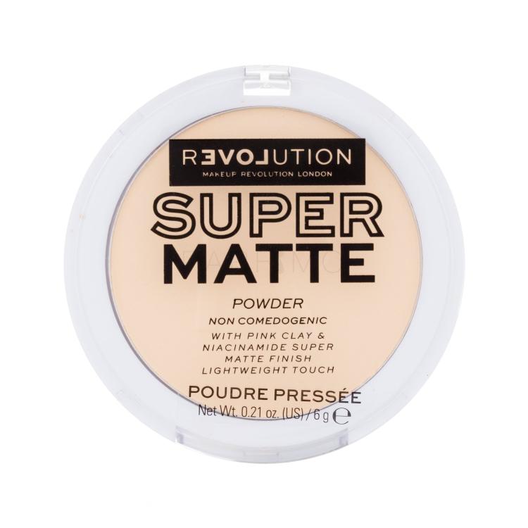Revolution Relove Super Matte Powder Puder u prahu za žene 6 g Nijansa Translucent