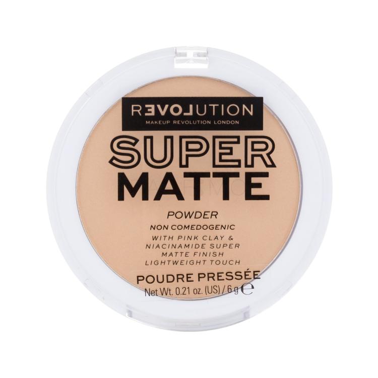 Revolution Relove Super Matte Powder Puder u prahu za žene 6 g Nijansa Beige