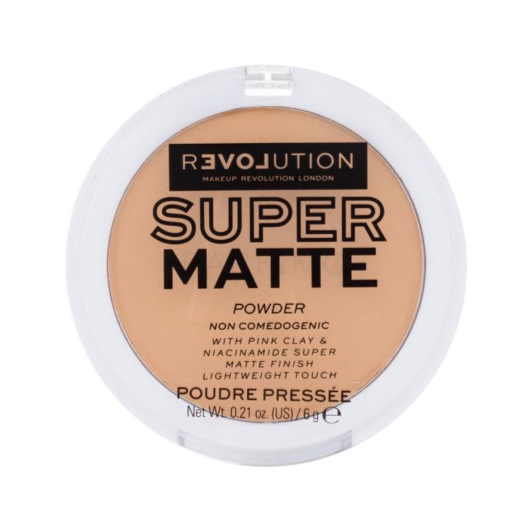 Revolution Relove Super Matte Powder Puder u prahu za žene 6 g Nijansa Warm Beige