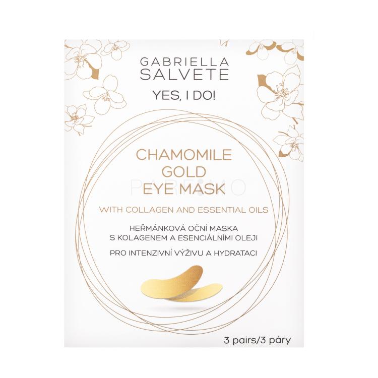 Gabriella Salvete Yes, I Do! Chamomile Gold Eye Mask Maska za područje oko očiju za žene 3 kom