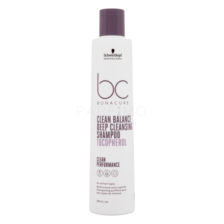 Schwarzkopf Professional BC Bonacure Clean Balance Tocopherol Shampoo Šampon za žene 250 ml