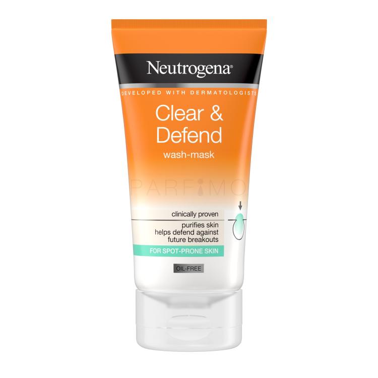 Neutrogena Clear &amp; Defend Wash-Mask Maska za lice 150 ml