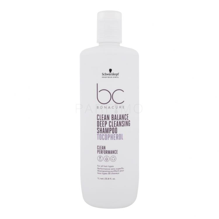 Schwarzkopf Professional BC Bonacure Clean Balance Tocopherol Shampoo Šampon za žene 1000 ml