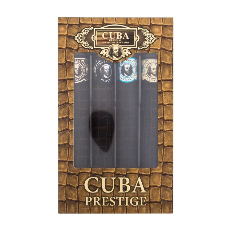Cuba Prestige Poklon set toaletna voda 35 ml + toaletna voda Prestige Black 35 ml + toaletna voda Prestige Platinum 35 ml + toaletna voda Prestige Legacy 35 ml