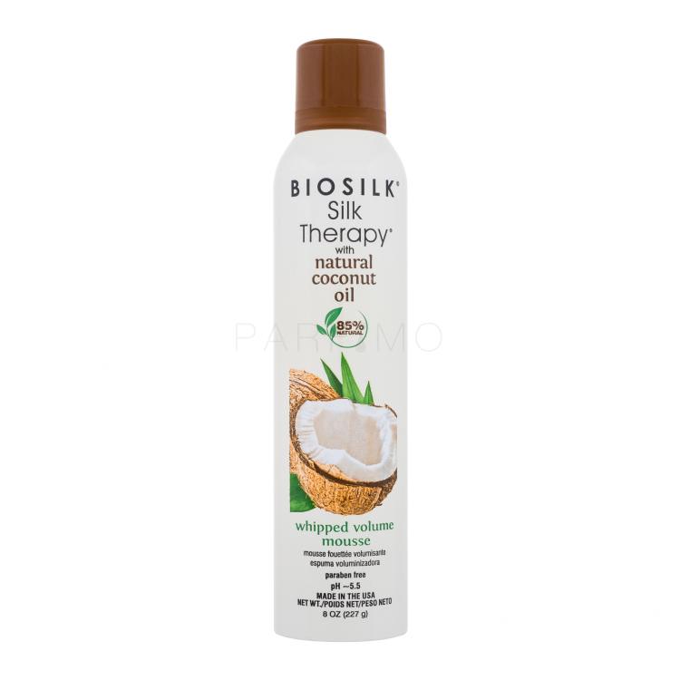 Farouk Systems Biosilk Silk Therapy Organic Coconut Oil Whipped Volume Mousse Stiliranje kose za žene 227 g