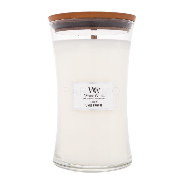 WoodWick Linen Mirisna svijeća 610 g