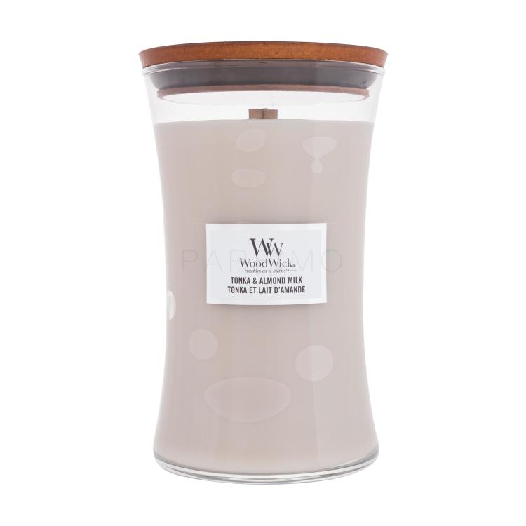 WoodWick Tonka &amp; Almond Milk Mirisna svijeća 610 g