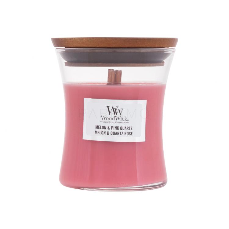 WoodWick Melon &amp; Pink Quartz Mirisna svijeća 85 g