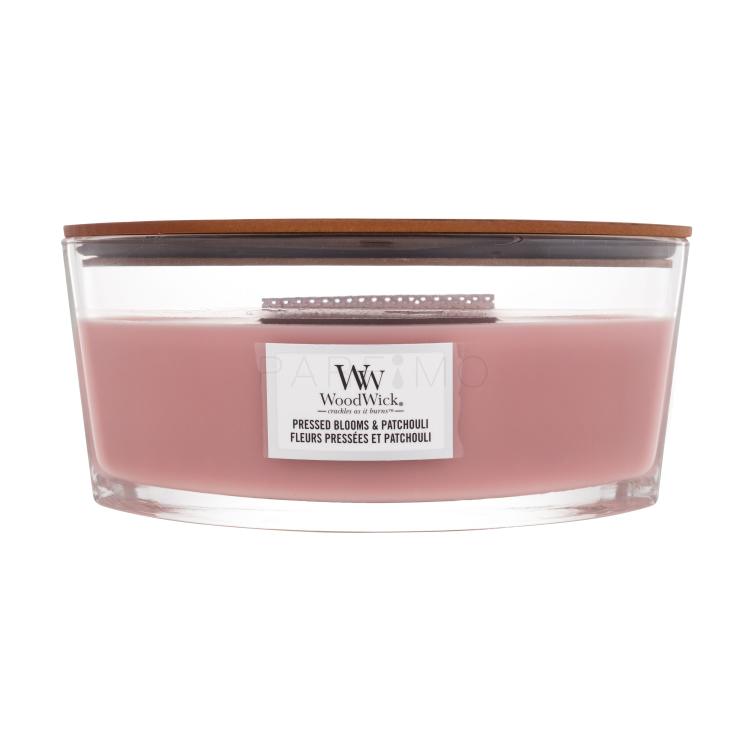 WoodWick Pressed Blooms &amp; Patchouli Mirisna svijeća 453,6 g