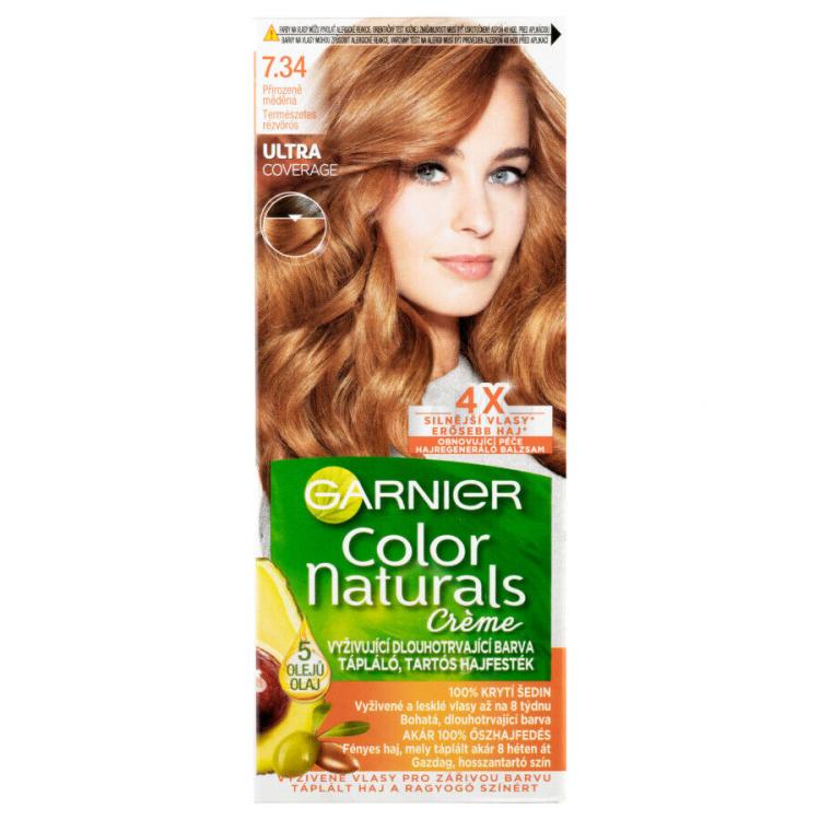 Garnier Color Naturals Créme Boja za kosu za žene 40 ml Nijansa 7,34 Natural Copper