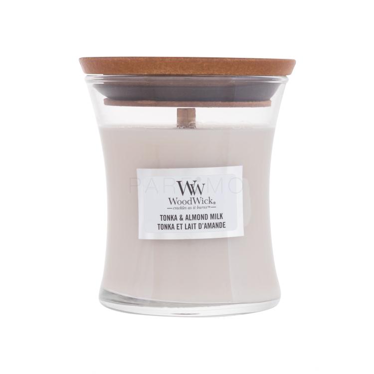 WoodWick Tonka &amp; Almond Milk Mirisna svijeća 85 g