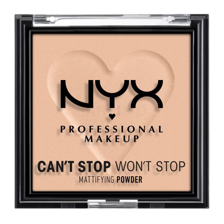 NYX Professional Makeup Can&#039;t Stop Won&#039;t Stop Mattifying Powder Puder u prahu za žene 6 g Nijansa 03 Light Medium