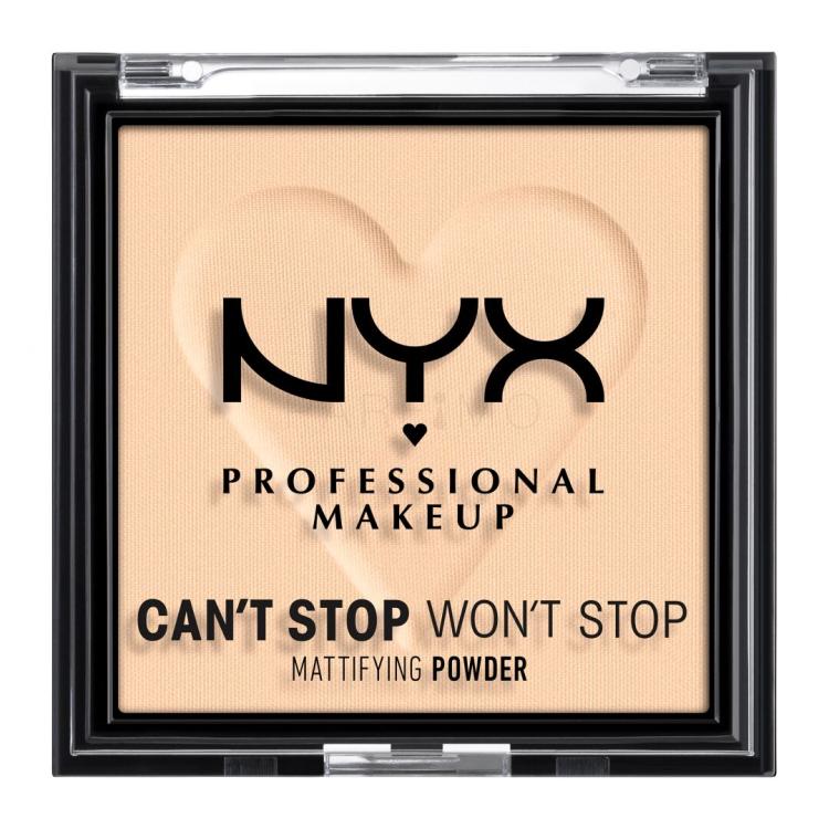NYX Professional Makeup Can&#039;t Stop Won&#039;t Stop Mattifying Powder Puder u prahu za žene 6 g Nijansa 02 Light
