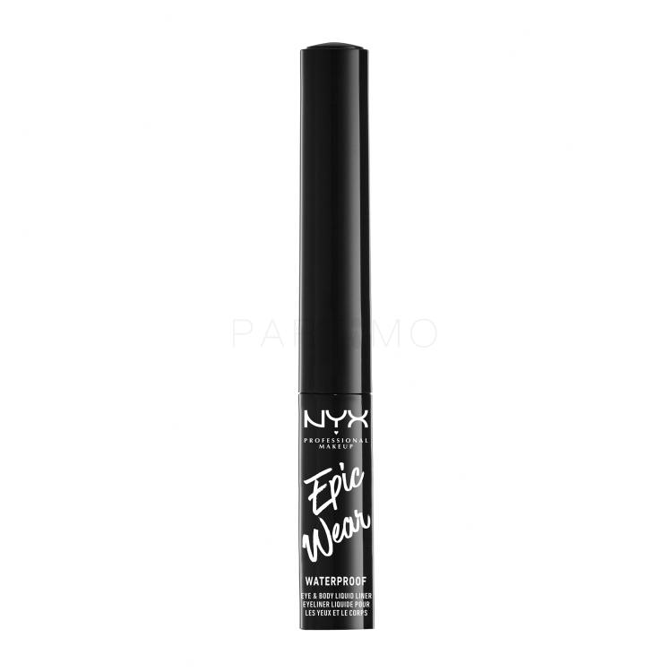 NYX Professional Makeup Epic Wear Waterproof Tuš za oči za žene 3,5 ml Nijansa 01 Black