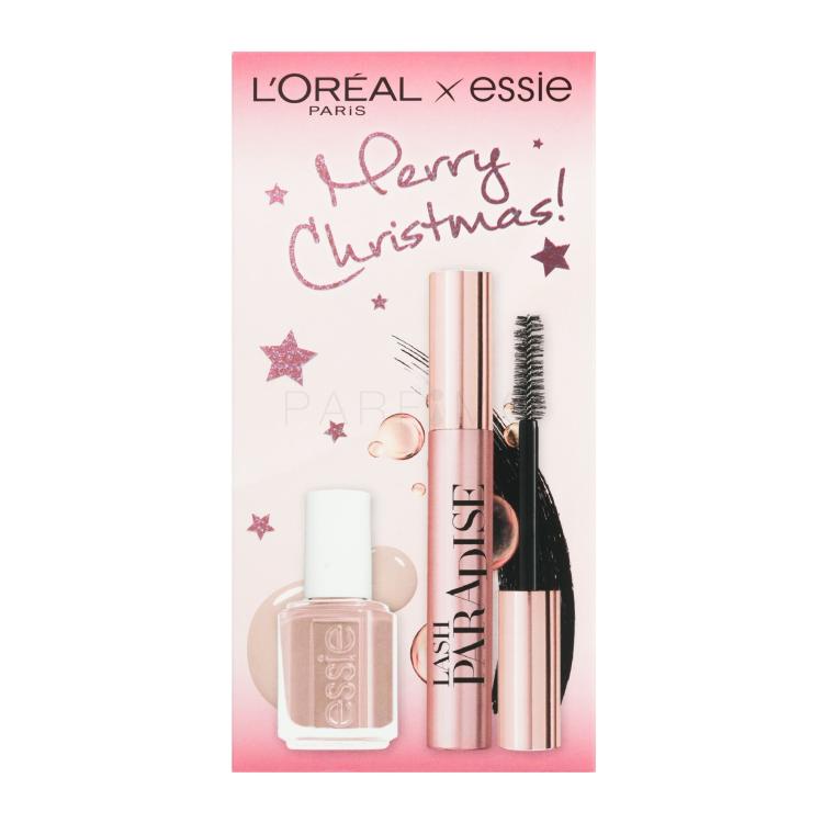 L&#039;Oréal Paris Merry Christmas! Poklon set maskara Lash Paradise 6,4 ml + lak za nokte Essie Nail Colour 13,5 ml 11 Not Just A Pretty