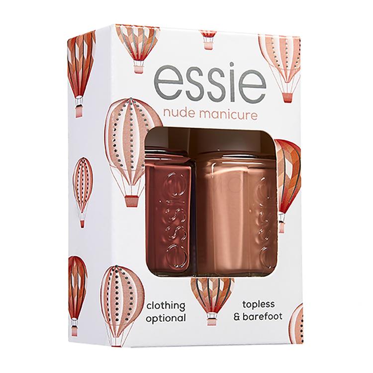 Essie Nude Manicure Poklon set lak za nokte 13,5 ml + lak za nokte 13,5 ml Topless &amp; Barefoot