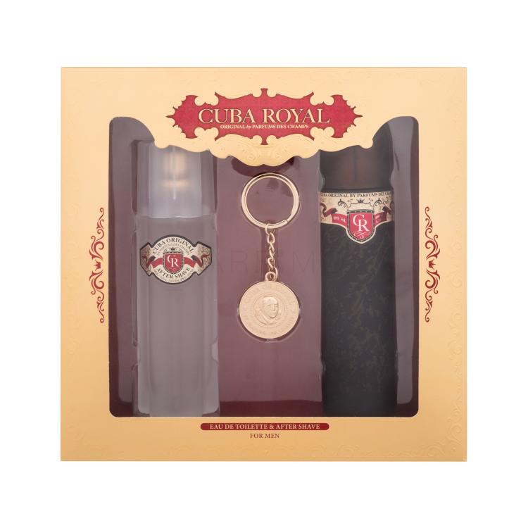 Cuba Royal Poklon set toaletna voda 100 ml + vodica poslije brijanja 100 ml + privjesak za ključeve