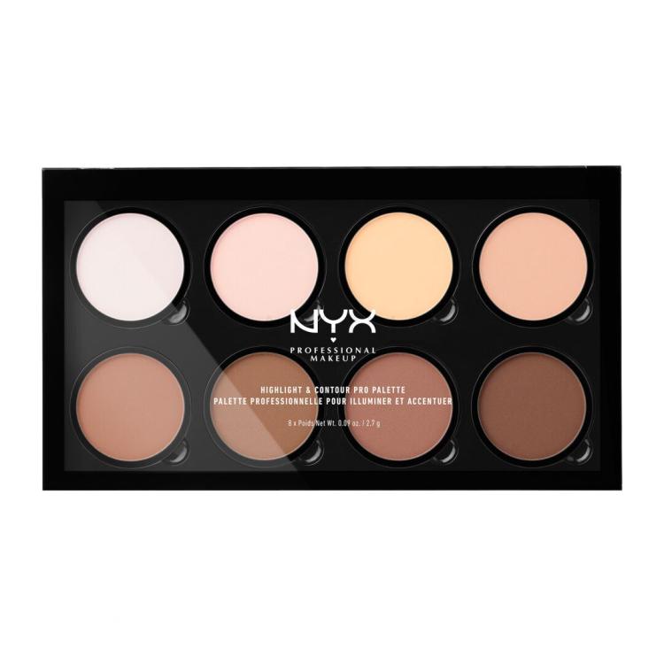 NYX Professional Makeup Highlight &amp; Contour PRO Paleta za konturiranje za žene 21,6 g Nijansa Nude