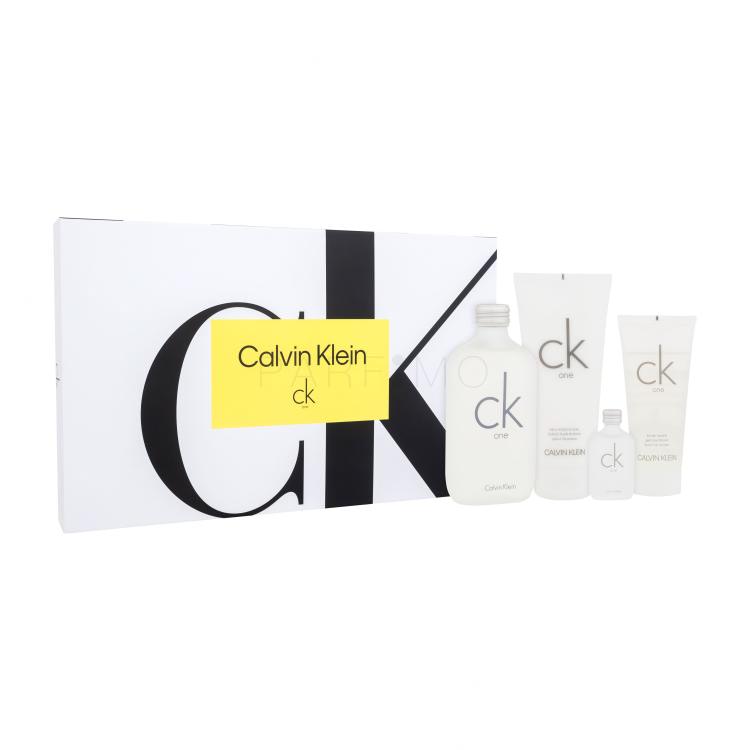 Calvin Klein CK One Poklon set toaletna voda 200 ml + losion za tijelo 200 ml + gel za tuširanje 100 ml + toaletna voda 15 ml