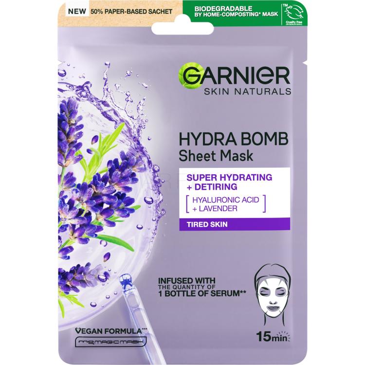 Garnier SkinActive Moisture Bomb Super Hydrating + Anti-Fatigue Maska za lice za žene 1 kom