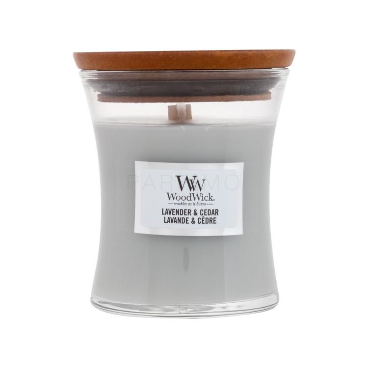 WoodWick Lavender &amp; Cedar Mirisna svijeća 85 g