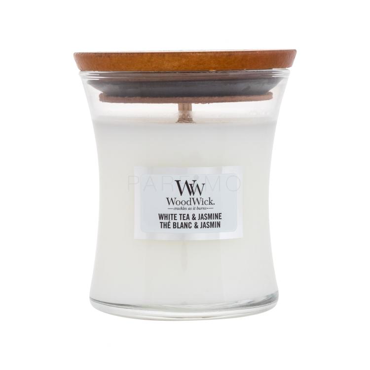 WoodWick White Tea &amp; Jasmine Mirisna svijeća 85 g