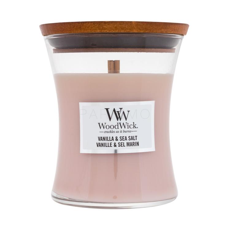 WoodWick Vanilla &amp; Sea Salt Mirisna svijeća 275 g
