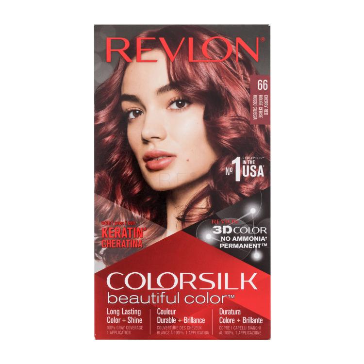Revlon Colorsilk Beautiful Color Boja za kosu za žene Nijansa 66 Cherry Red set