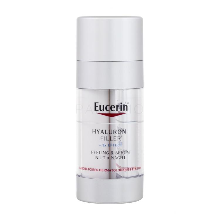 Eucerin Hyaluron-Filler + 3x Effect Night Peeling &amp; Serum Serum za lice za žene 30 ml