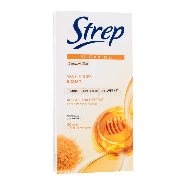 Strep Sugaring Wax Strips Body Delicate And Effective Sensitive Skin Proizvodi za depilaciju za žene 20 kom
