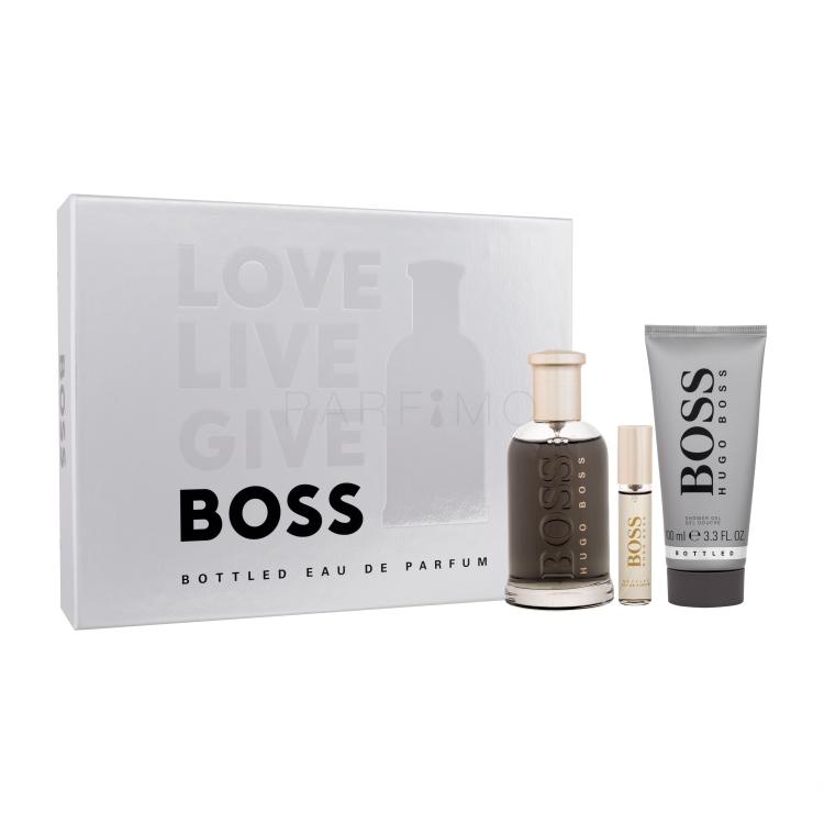 HUGO BOSS Boss Bottled SET1 Poklon set parfemska voda 100 ml + parfemska voda 10 ml + gel za tuširanje 100 ml