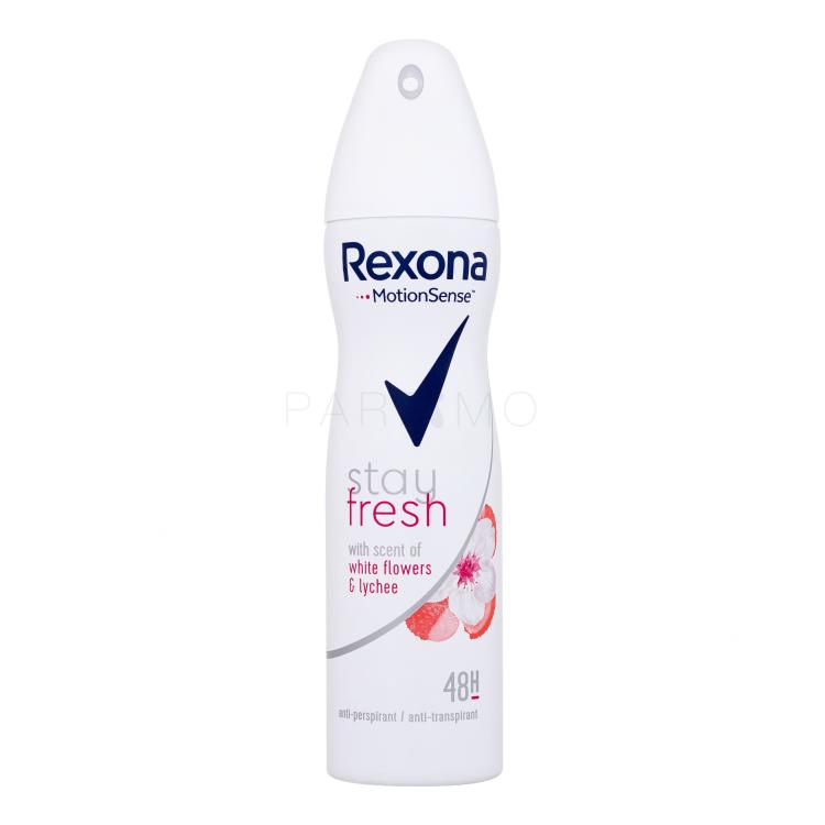 Rexona MotionSense Stay Fresh White Flowers &amp; Lychee Antiperspirant za žene 150 ml