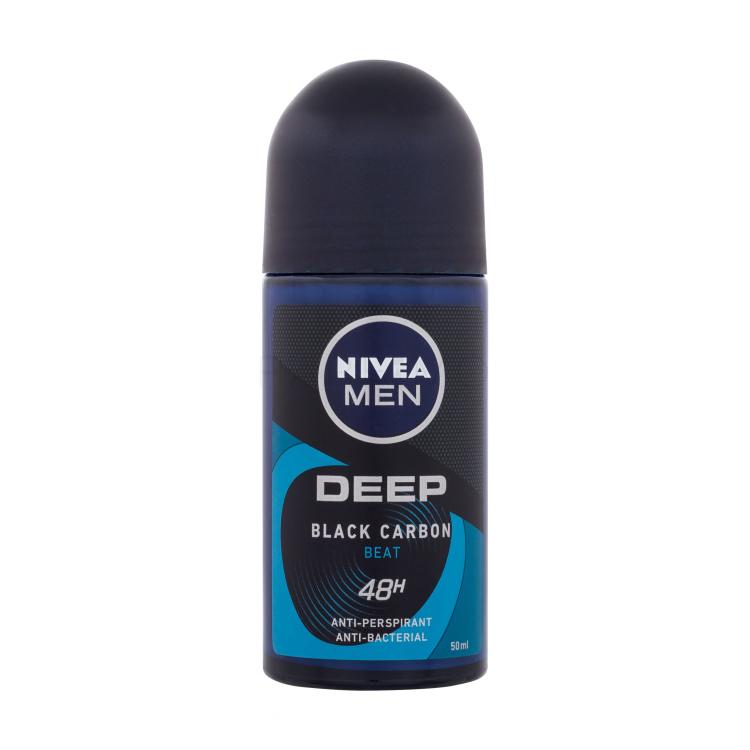 Nivea Men Deep Black Carbon Beat 48H Antiperspirant za muškarce 50 ml