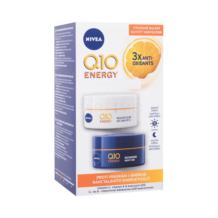 Nivea Q10 Energy Duo Pack Poklon set dnevna krema za kožu Q10 Energy SPF15 50 ml + noćna krema za kožu Q10 Energy 50 ml