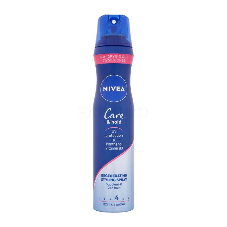 Nivea Care &amp; Hold Regenerating Styling Spray Lak za kosu za žene 250 ml