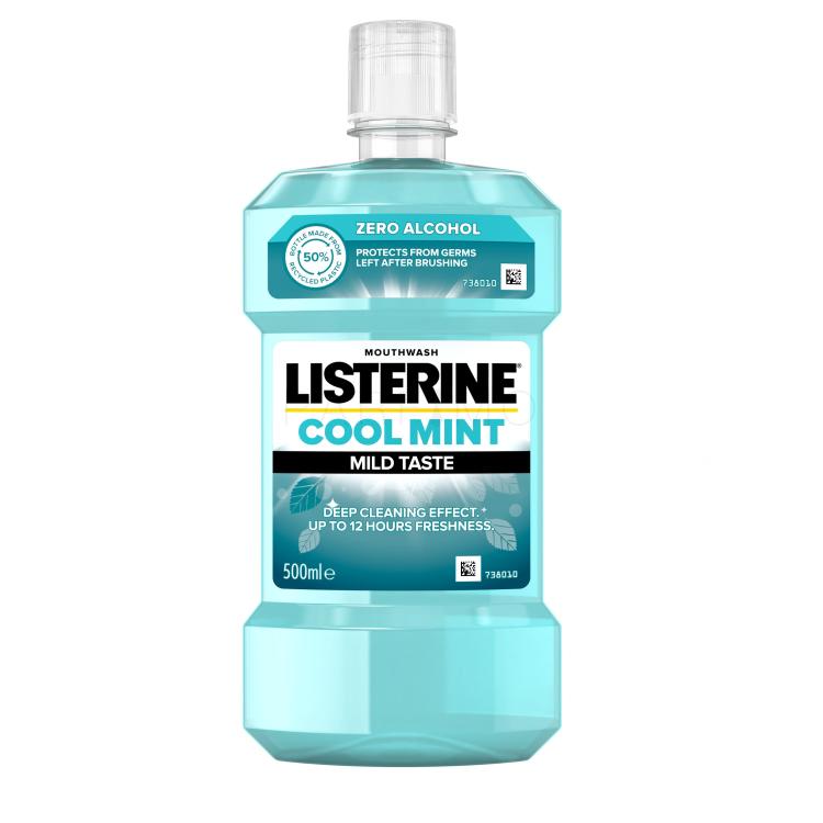 Listerine Cool Mint Mild Taste Mouthwash Vodice za ispiranje usta 500 ml