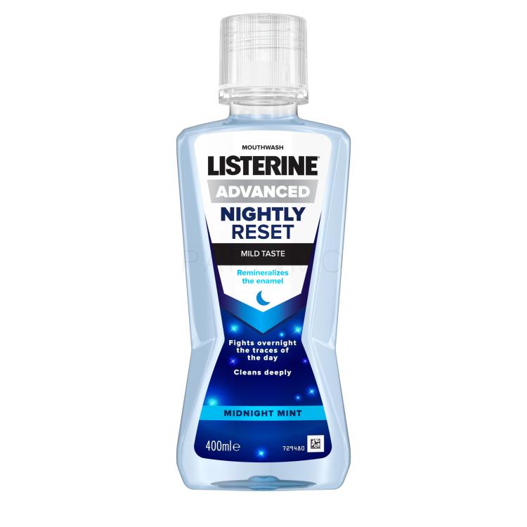 Listerine Advanced Nightly Reset Mild Taste Mouthwash Vodice za ispiranje usta 400 ml