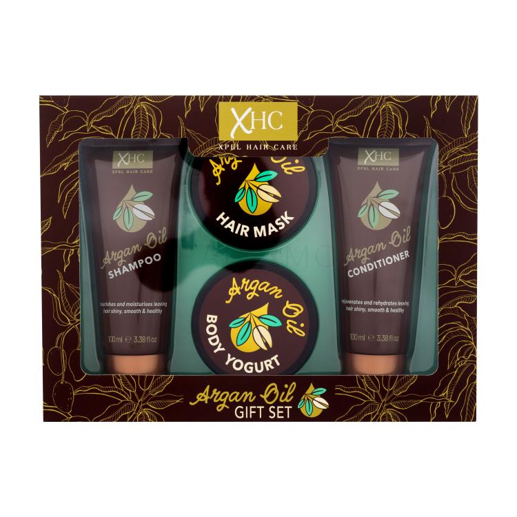 Xpel Argan Oil Gift Set Poklon set šampon Argan Oil 100 ml + regenerator Argan Oil 100 ml + maska za kosu Argan Oil 50 ml + jogurt za tijelo Argan Oil 50 ml