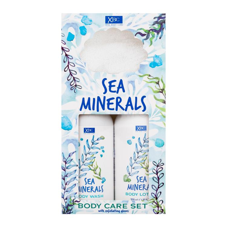 Xpel Sea Minerals Body Care Set Poklon set gel za tuširanje Sea Minerals 300 ml + losion za tijelo Sea Minerals 300 ml + piling rukavice