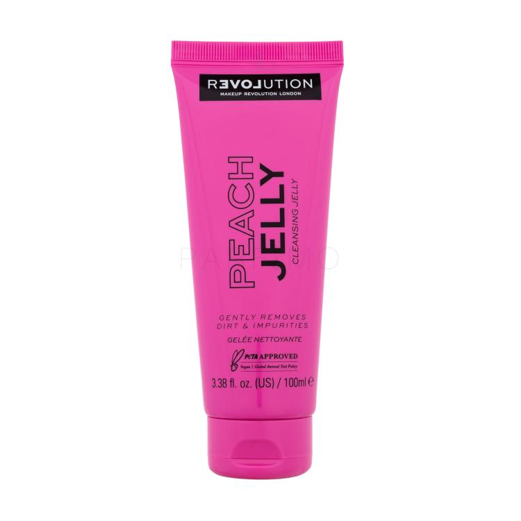 Revolution Relove Peach Jelly Cleansing Jelly Gel za čišćenje lica za žene 100 ml