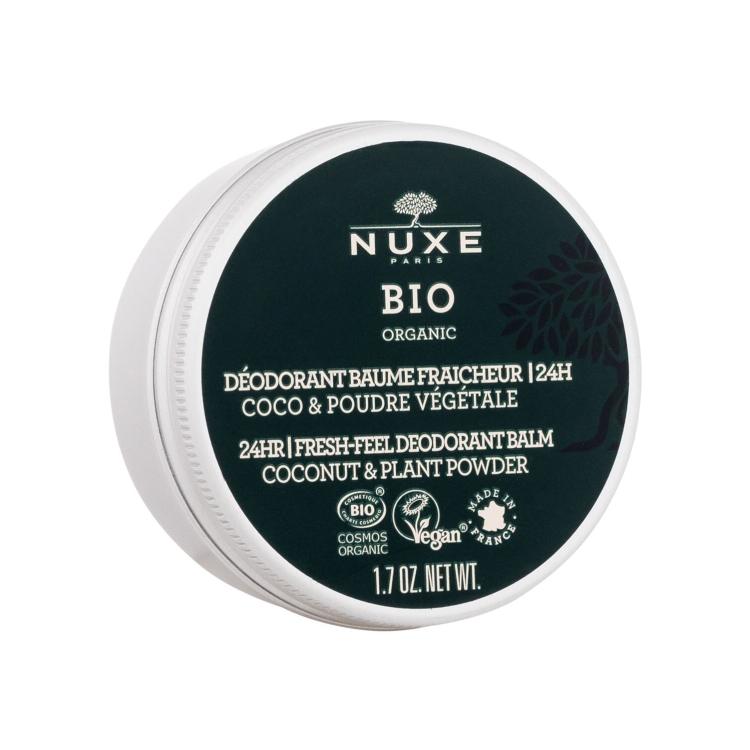 NUXE Bio Organic 24H Fresh-Feel Deodorant Balm Coconut &amp; Plant Powder Dezodorans za žene 50 g tester