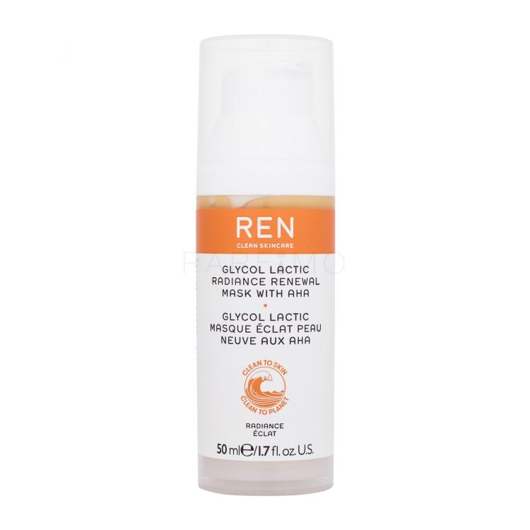 REN Clean Skincare Radiance Glycolic Lactic Radiance Renewal Mask With AHA Maska za lice za žene 50 ml