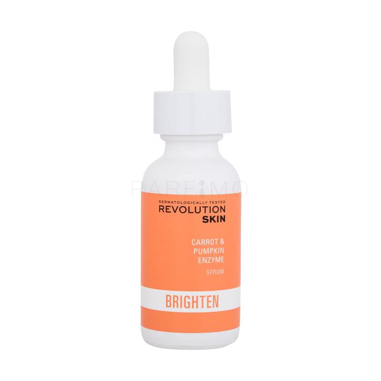 Revolution Skincare Brighten Carrot &amp; Pumpkin Enzyme Serum Serum za lice za žene 30 ml