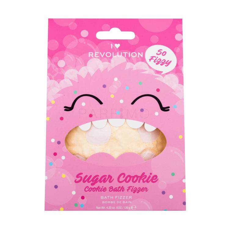 I Heart Revolution Cookie Bath Fizzer Sugar Cookie Kugla za kupku za žene 120 g