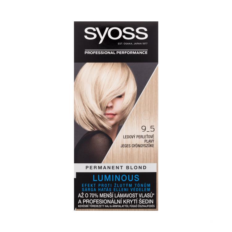Syoss Permanent Coloration Permanent Blond Boja za kosu za žene 50 ml Nijansa 9-5 Frozen Pearl Blond