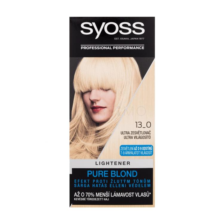 Syoss Permanent Coloration Lightener Boja za kosu za žene 50 ml Nijansa 13-0 Ultra Lightener
