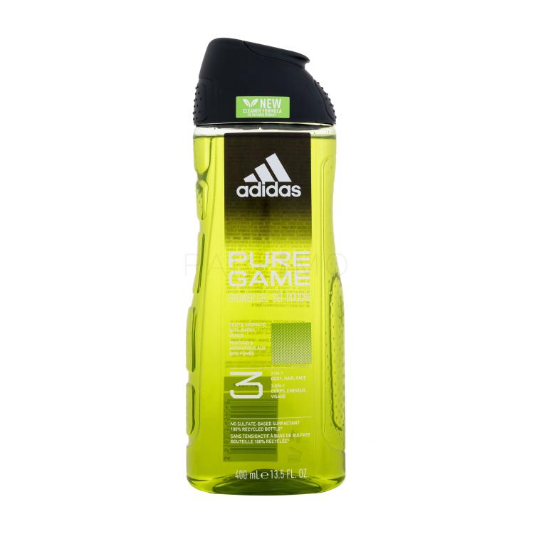 Adidas Pure Game Shower Gel 3-In-1 New Cleaner Formula Gel za tuširanje za muškarce 400 ml