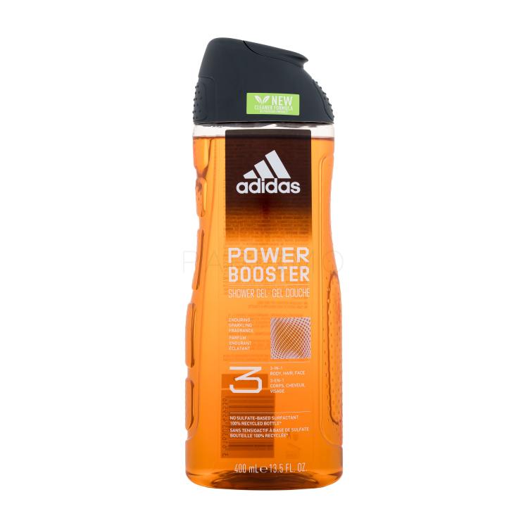 Adidas Power Booster Shower Gel 3-In-1 New Cleaner Formula Gel za tuširanje za muškarce 400 ml