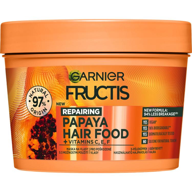 Garnier Fructis Hair Food Papaya Repairing Mask Maska za kosu za žene 400 ml